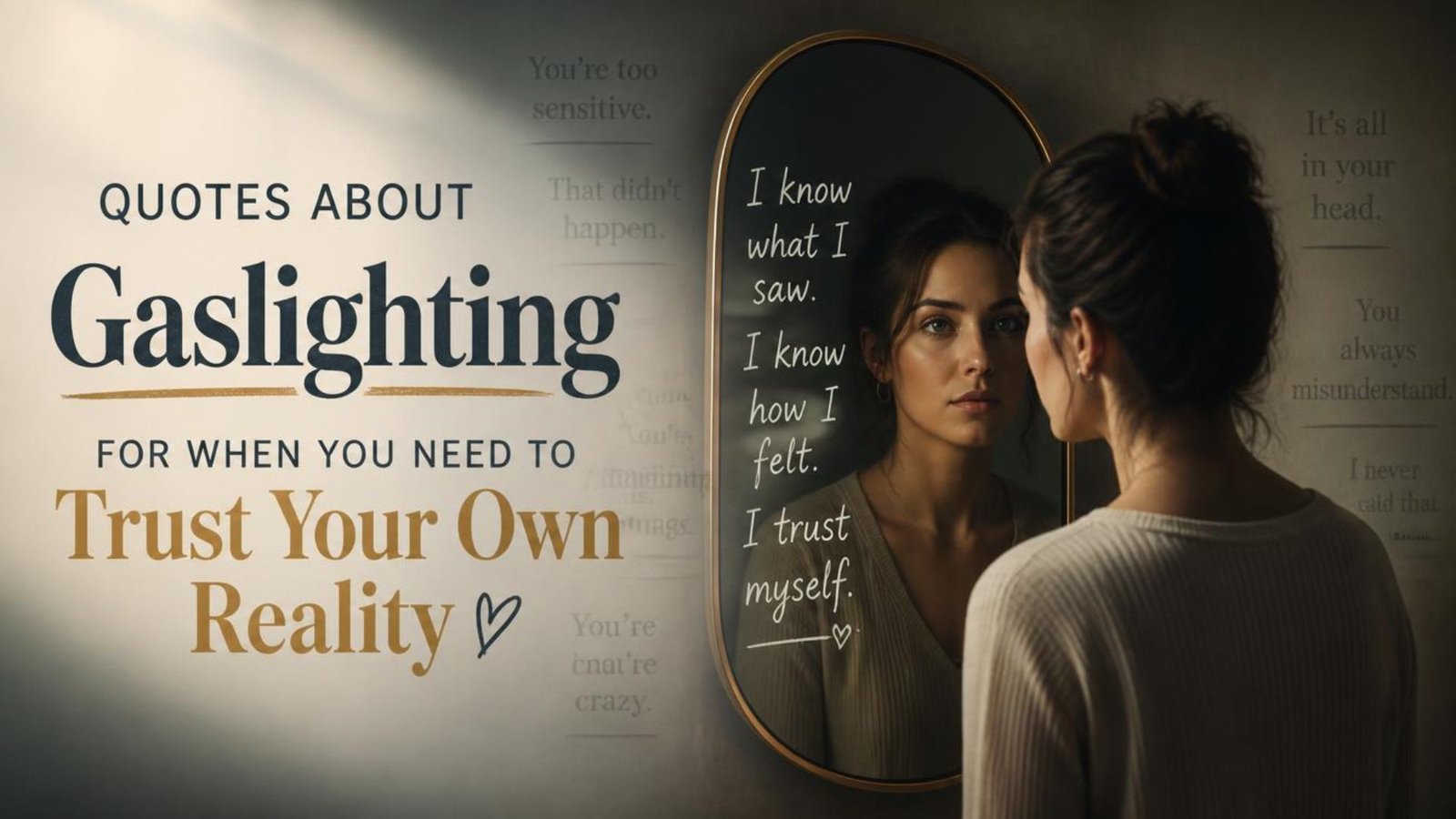 Quotes About Gaslighting for When You Need to Trust Your Own Reality
