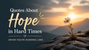 Quotes About Hope in Hard Times (When You’re Running Low)