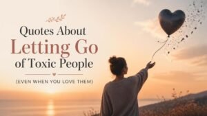 Quotes About Letting Go of Toxic People (Even When You Love Them)