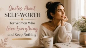 Quotes About Self-Worth for Women Who Give Everything and Keep Nothing