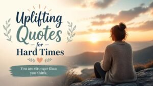 Uplifting Quotes for Hard Times