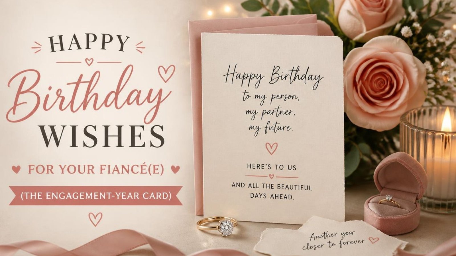 120 Happy Birthday Wishes for Your Fiancé(e) (The Engagement-Year Card)