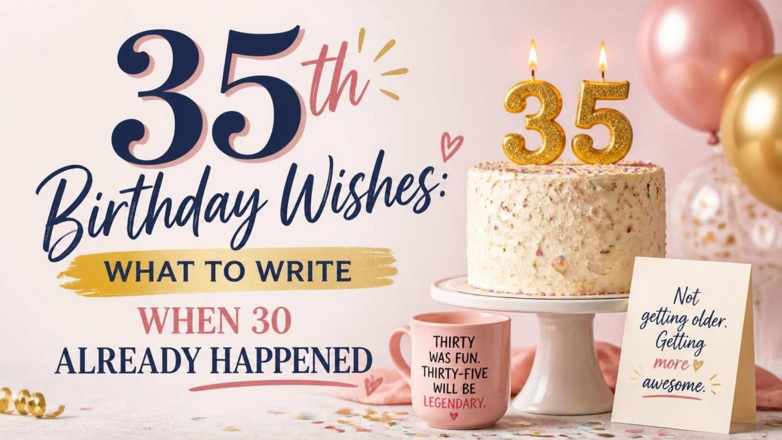 150+ 35th Birthday Wishes: What to Write When 30 Already Happened