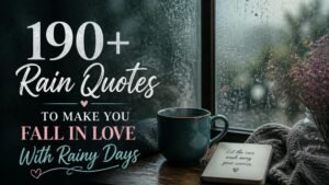190+ Rain Quotes To Make You Fall In Love With Rainy Days