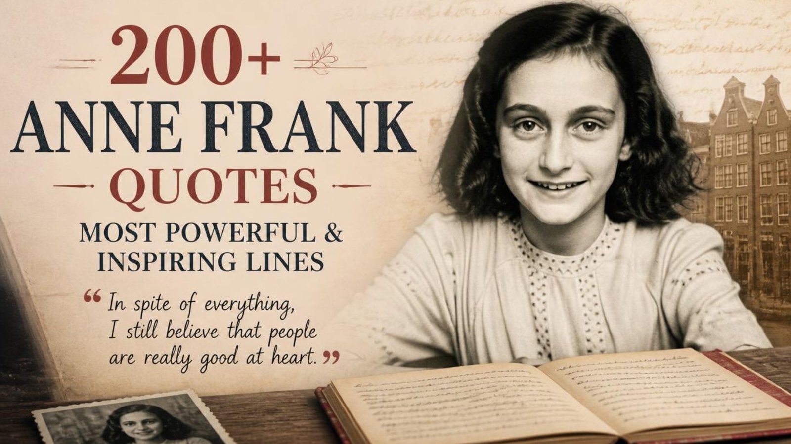 200+ Anne Frank Quotes Most Powerful & Inspiring Lines