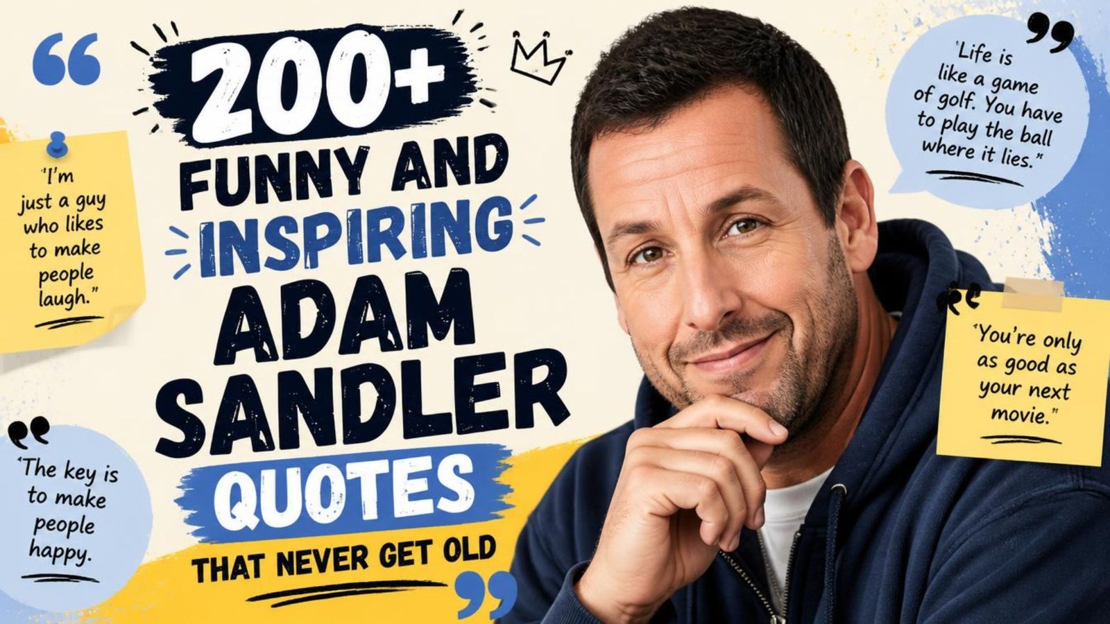 200+ Funny And Inspiring Adam Sandler Quotes That Never Get Old
