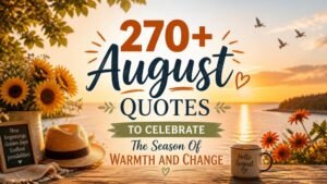 270+ August Quotes To Celebrate The Season Of Warmth And Change