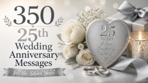 350 25th Wedding Anniversary Messages for the Silver Year