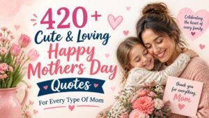420+ Cute & Loving Happy Mothers Day Quotes For Every Type Of Mom