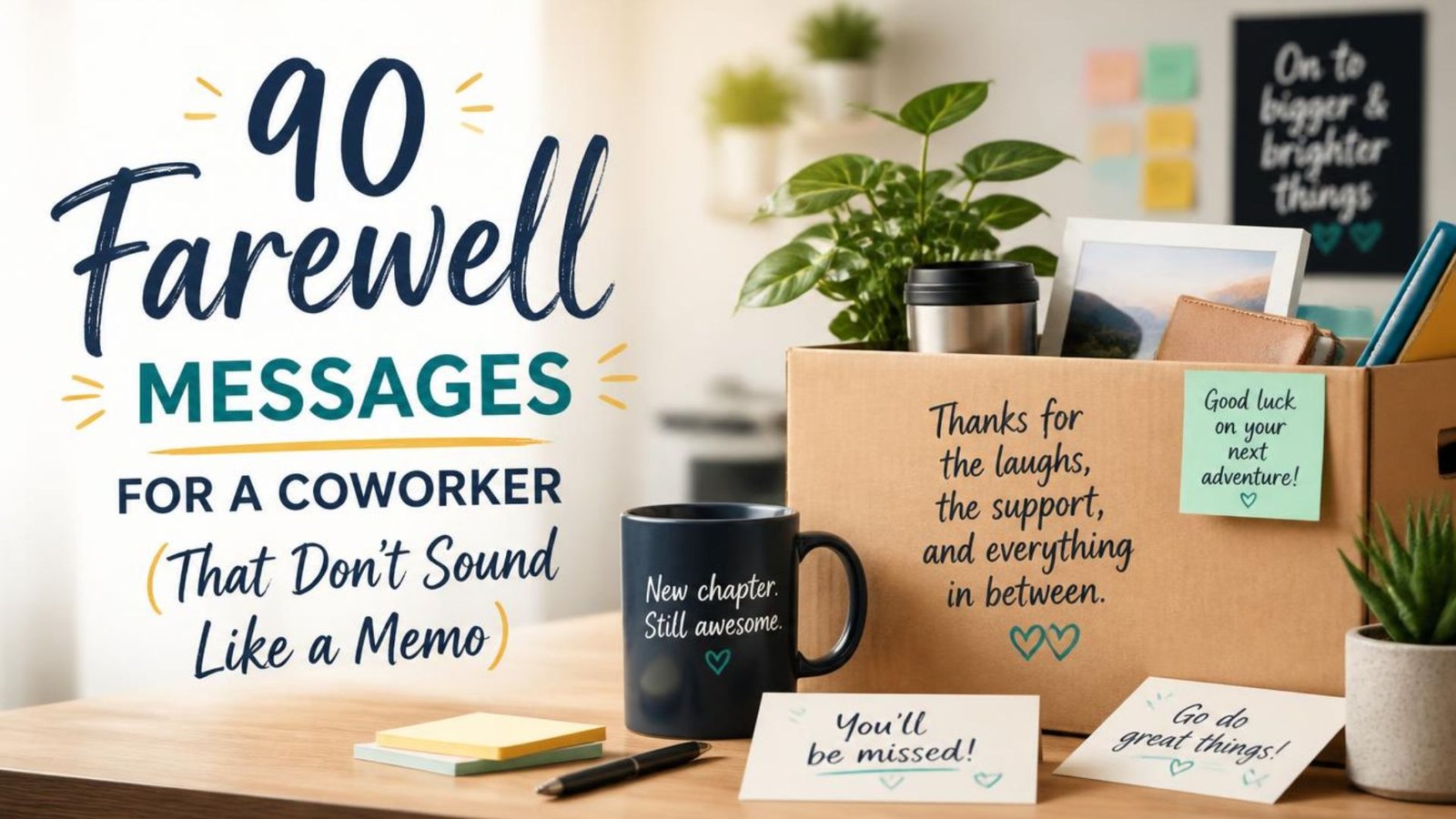 90 Farewell Messages for a Coworker (That Don't Sound Like a Memo)