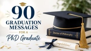 90 Graduation Messages for a PhD Graduate