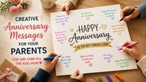 Anniversary Messages for Your Parents (The One Card All the Kids Sign)