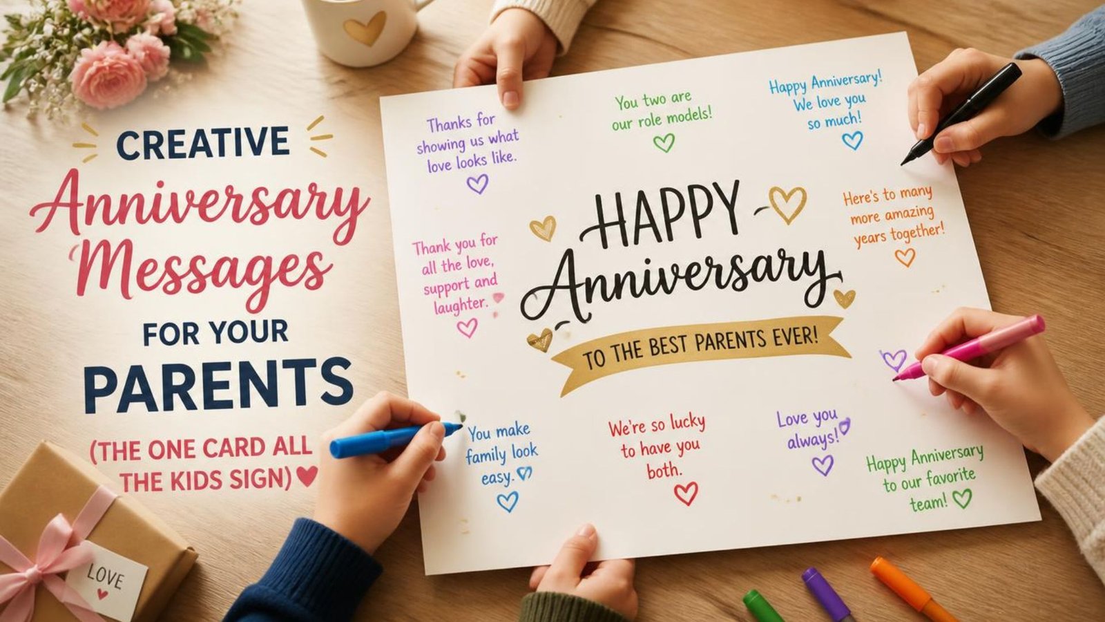Anniversary Messages for Your Parents (The One Card All the Kids Sign)