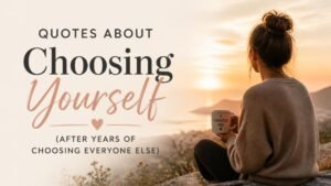 Quotes About Choosing Yourself (After Years of Choosing Everyone Else)