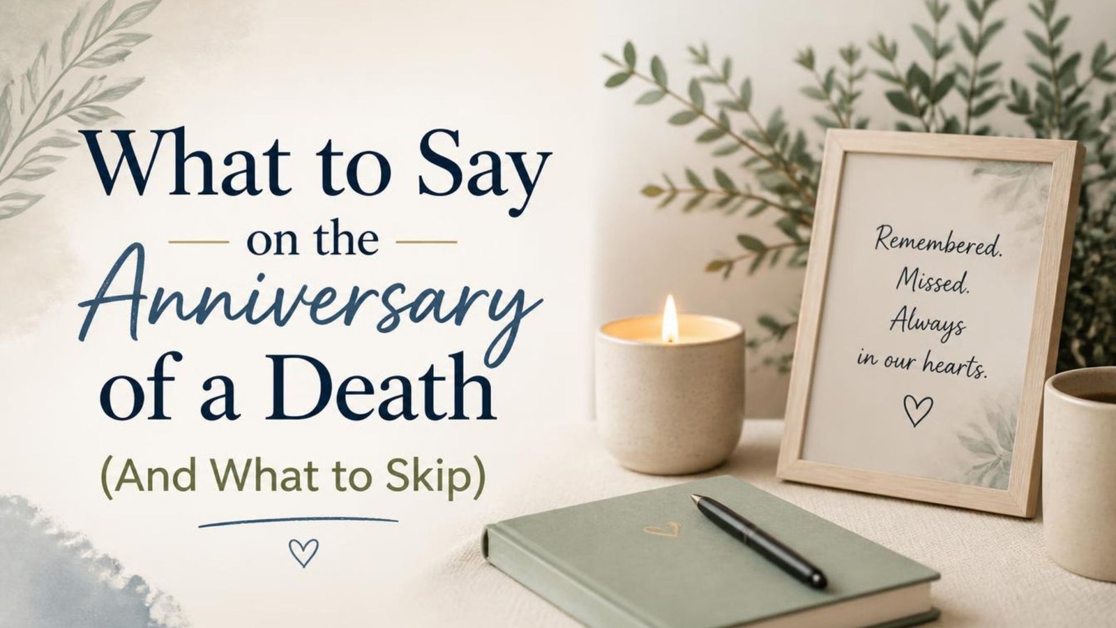 What to Say on the Anniversary of a Death (And What to Skip)