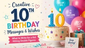10th Birthday Messages & Wishes: What to Write for a Kid Hitting Double Figures