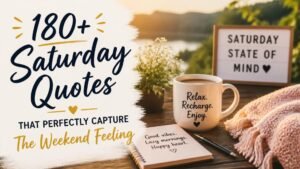 180+ Saturday Quotes That Perfectly Capture The Weekend Feeling