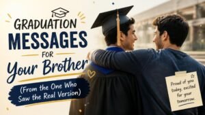 80 Graduation Messages for Your Brother (From the One Who Saw the Real Version)