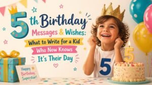 5th Birthday Messages & Wishes: What to Write for a Kid Who Now Knows It's Their Day