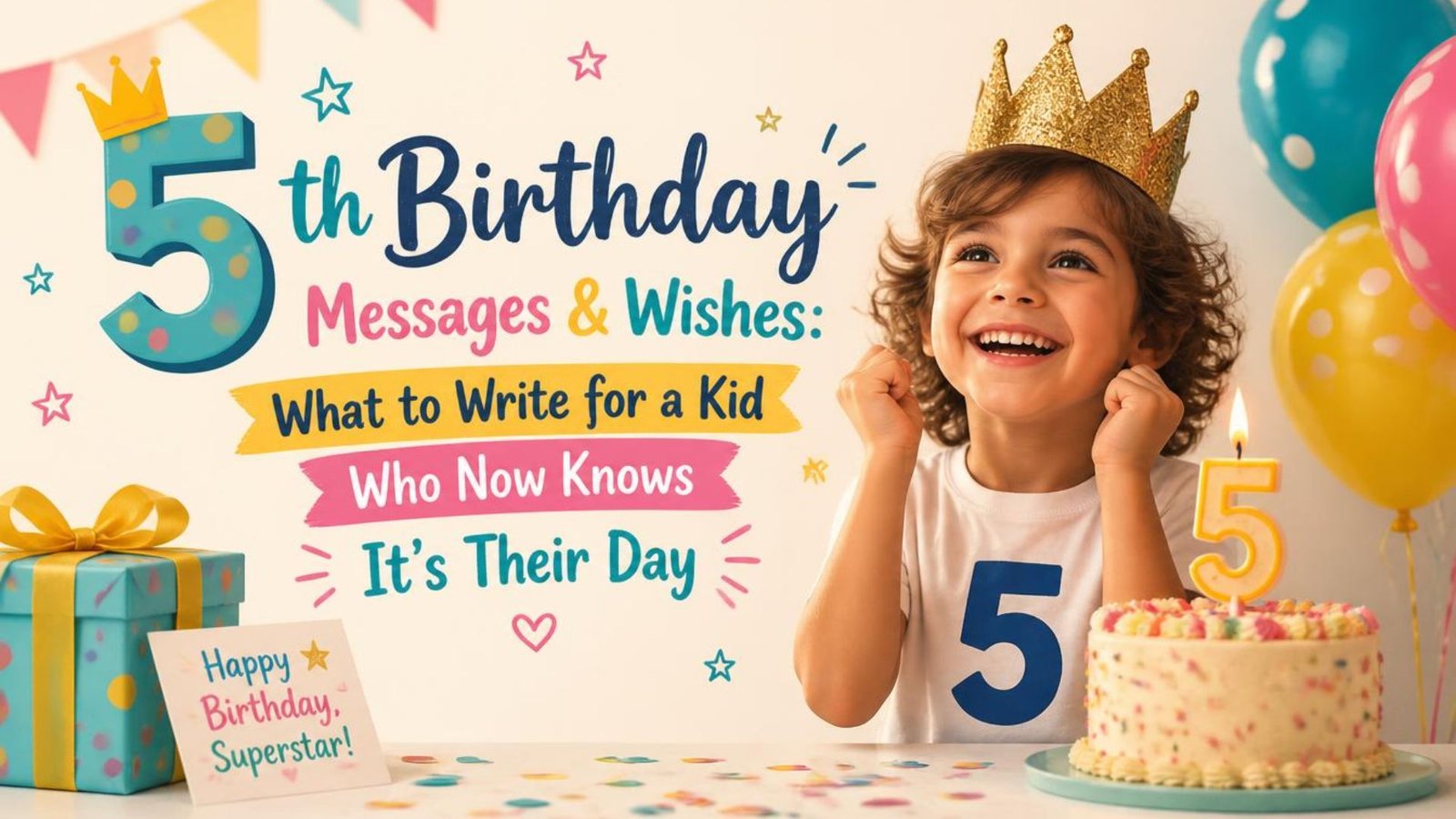 5th Birthday Messages & Wishes: What to Write for a Kid Who Now Knows It's Their Day