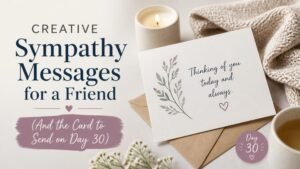 Sympathy Messages for a Friend (And the Card to Send on Day 30)