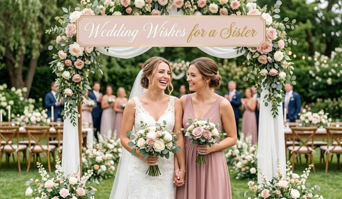 Wedding Wishes for a Sister