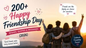 200+ Happy Friendship Day Wishes, Quotes & Messages (2026)