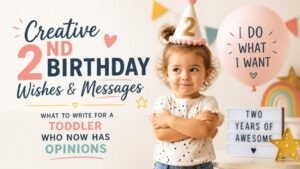 2nd Birthday Wishes & Messages: What to Write for a Toddler Who Now Has Opinions