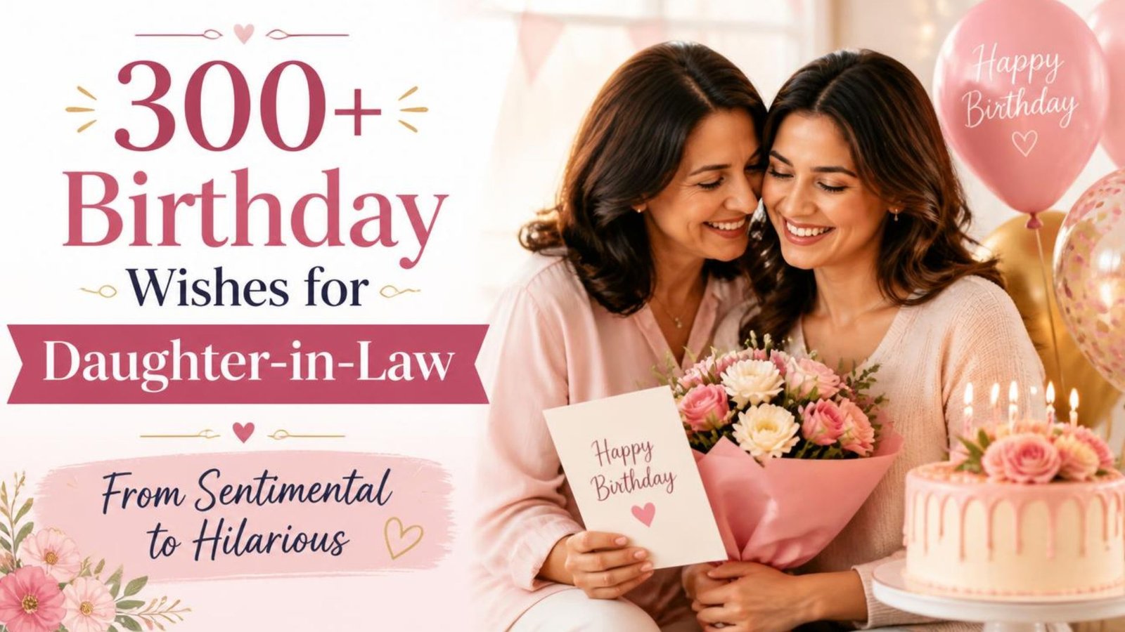 300+ Birthday Wishes for Daughter-in-Law: From Sentimental to Hilarious