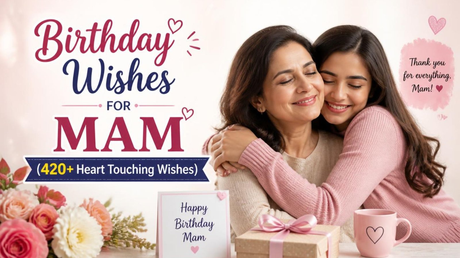Birthday Wishes for Mam (420+ Heart Touching Wishes)