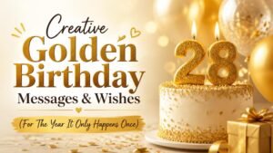 Golden Birthday Messages & Wishes (For The Year It Only Happens Once)
