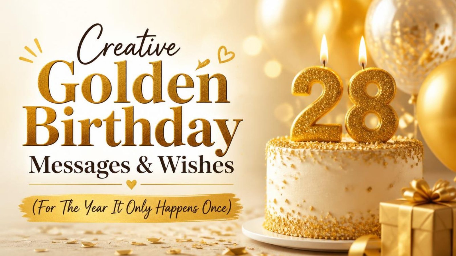  Golden Birthday Messages & Wishes (For The Year It Only Happens Once)