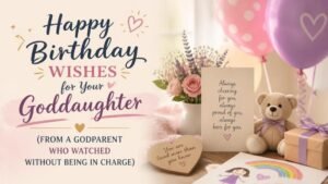 Happy Birthday Wishes for Your Goddaughter (From a Godparent Who Watched Without Being in Charge)