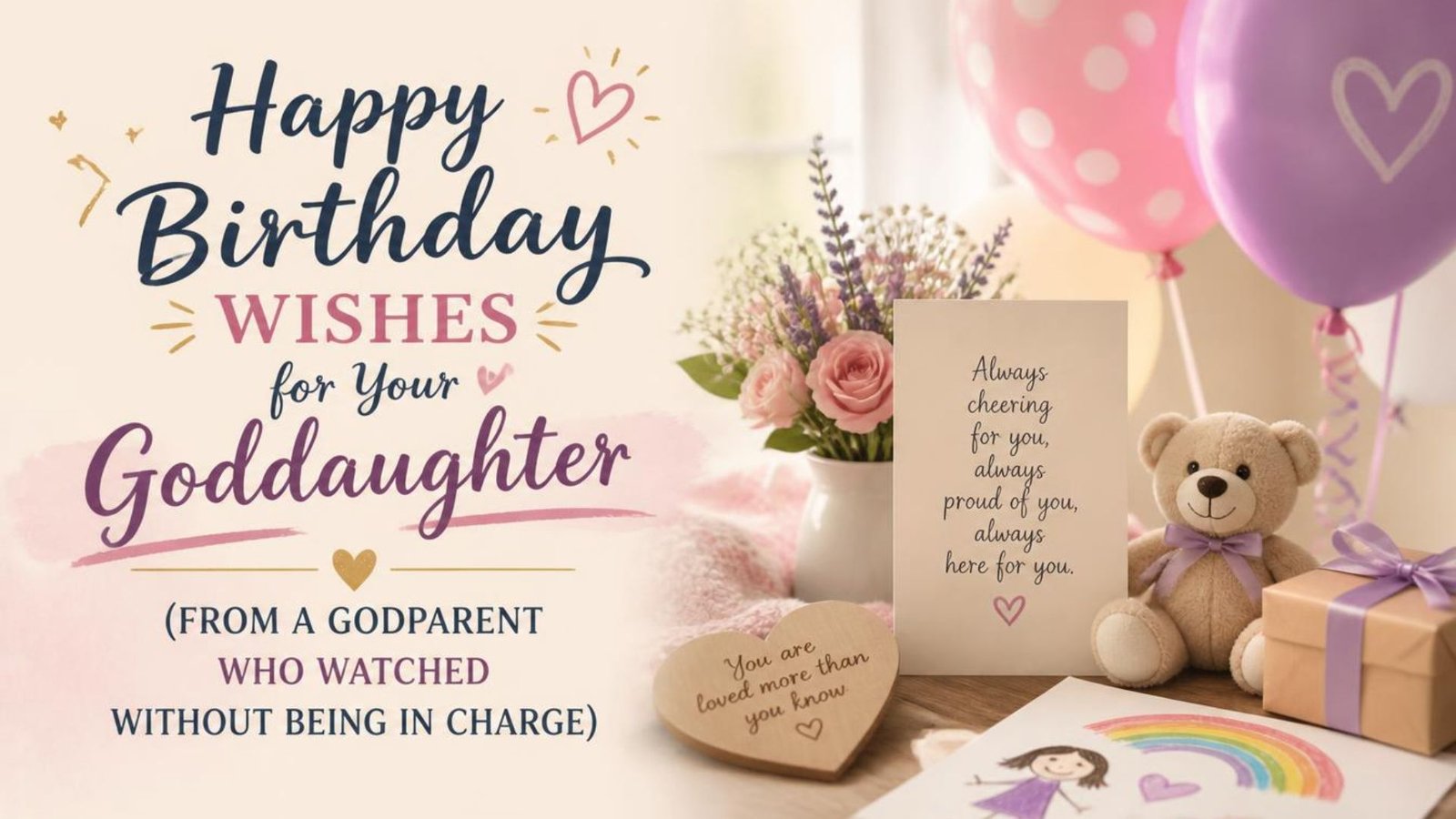 Happy Birthday Wishes for Your Goddaughter (From a Godparent Who Watched Without Being in Charge)