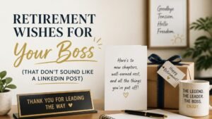 Retirement Wishes for Your Boss (That Don't Sound Like a LinkedIn Post)