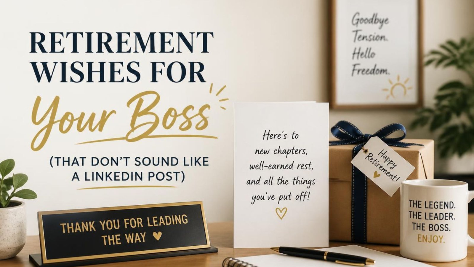 Retirement Wishes for Your Boss (That Don't Sound Like a LinkedIn Post)