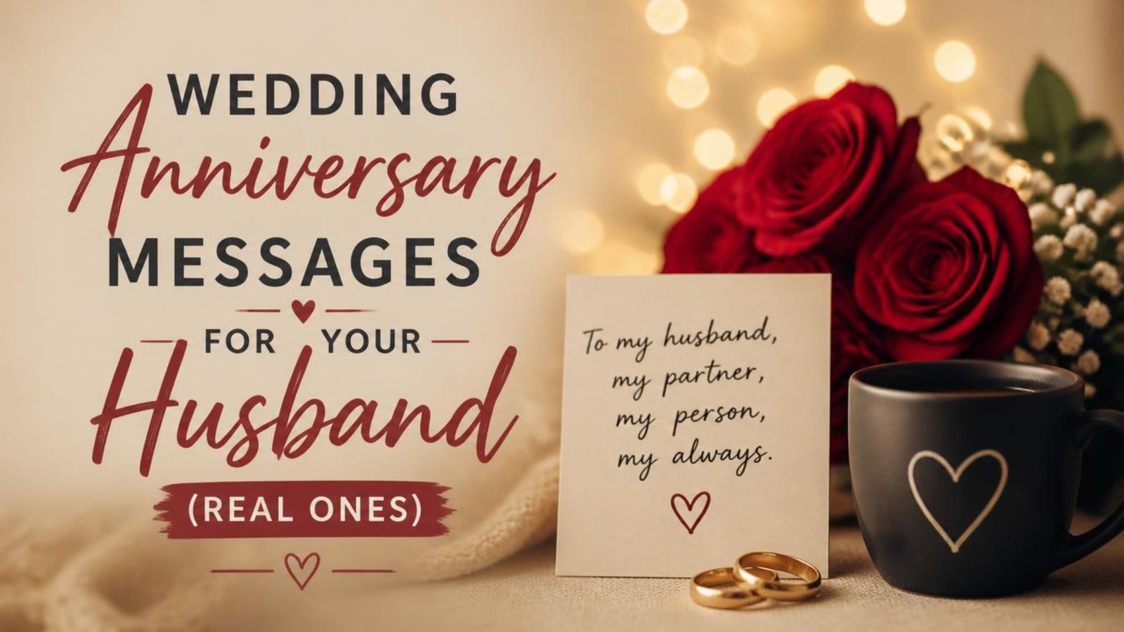Wedding Anniversary Messages for Your Husband