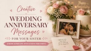 Wedding Anniversary Messages for Your Sister (From Someone Who Knew Her First)