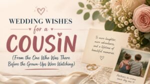 Wedding Wishes for a Cousin (From the One Who Was There Before the Grown-Ups Were Watching)